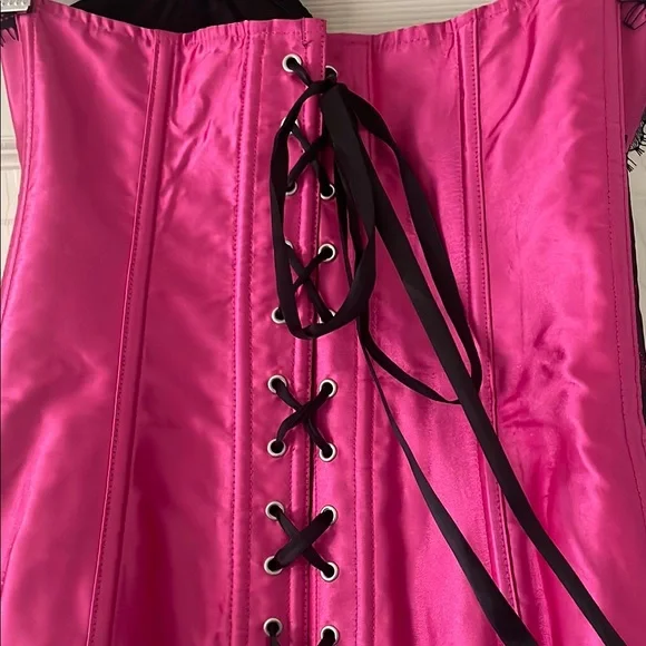 ADORE ME MAHOGANY LACE CORSET Size Medium Mean Girls - Picture 5 of 8